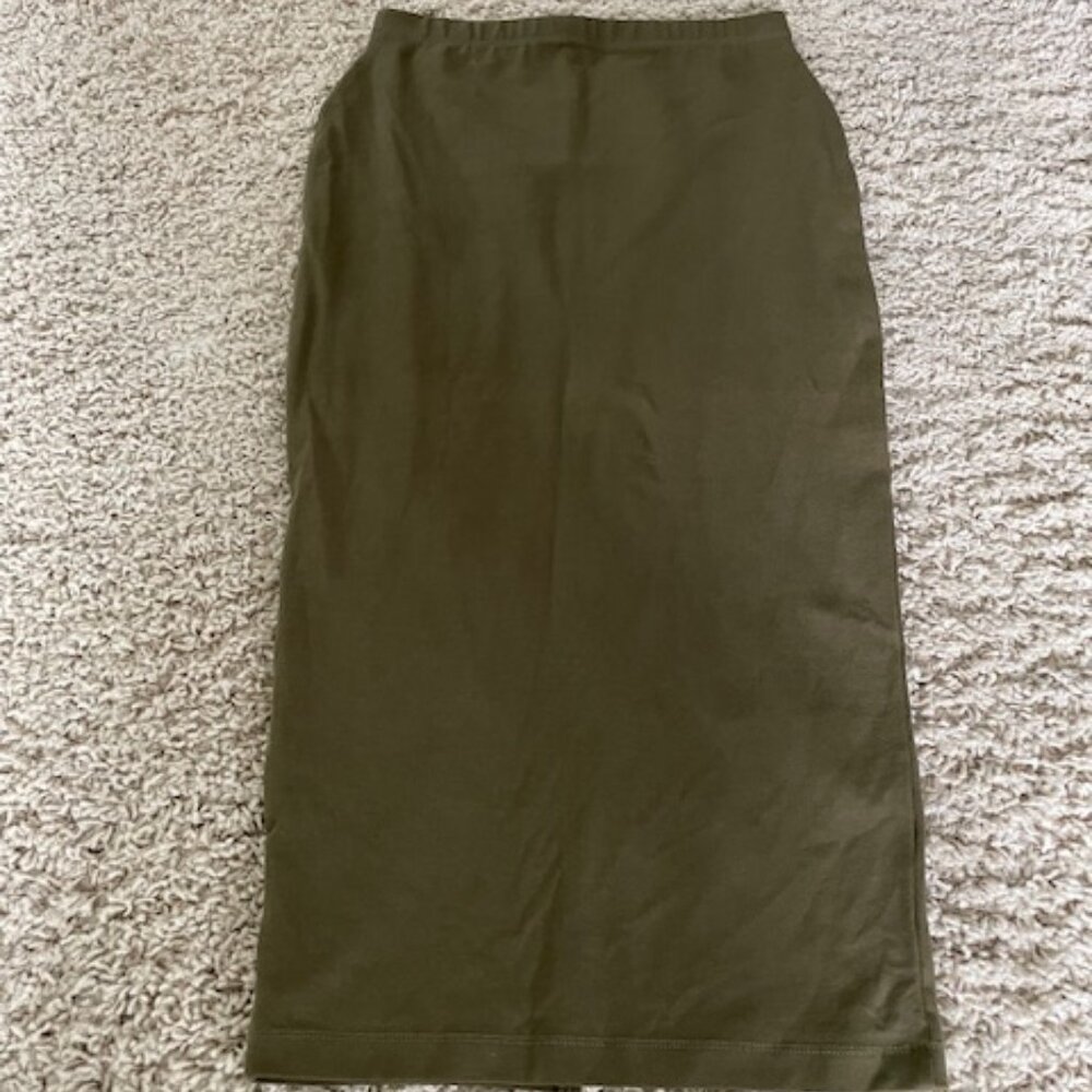 Women's ASOS Olive Green Pencil Skirt - Size 2 - Excellent COndition